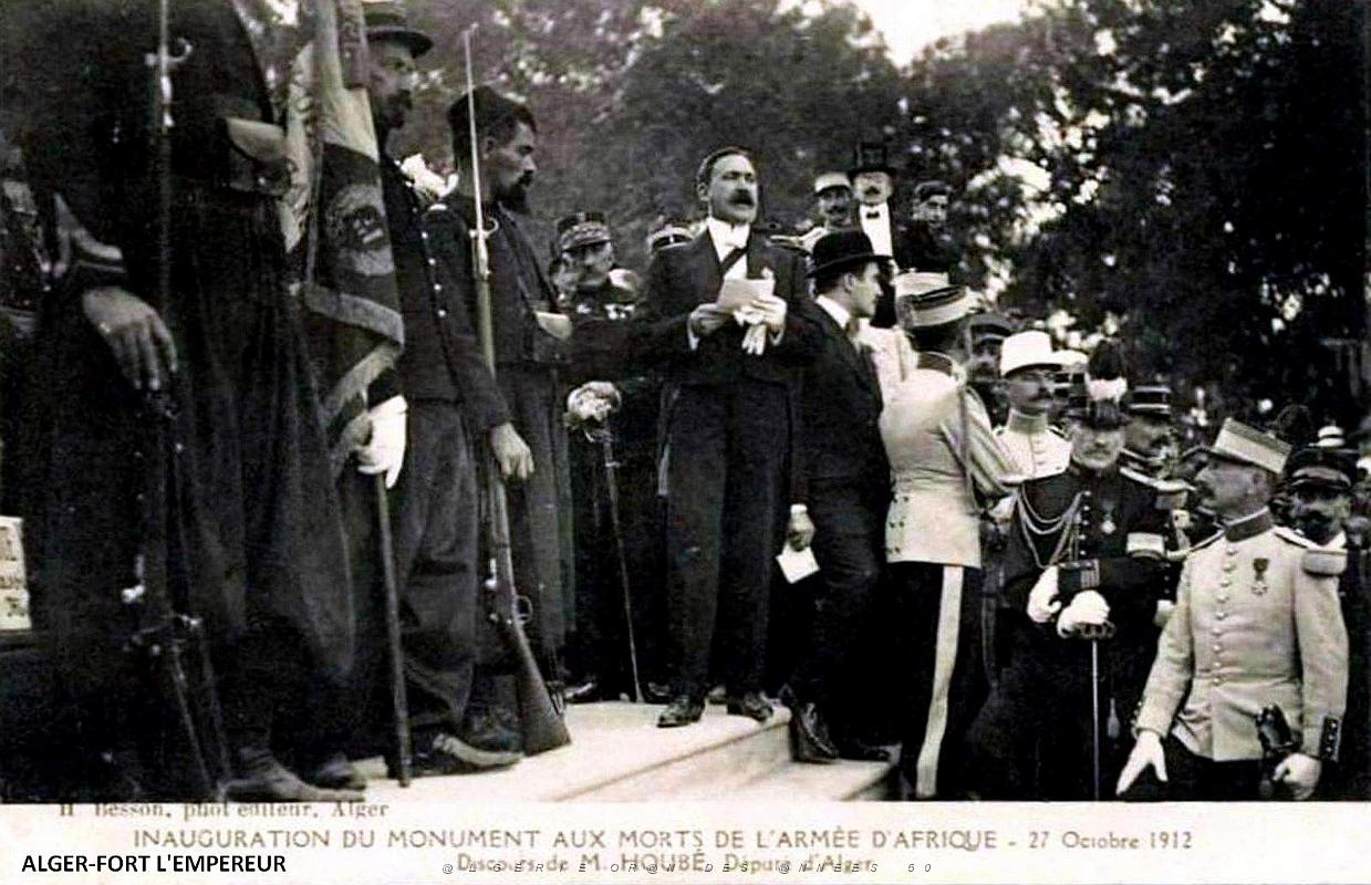 Alger - Fort l'Empereur - Inauguration de la Colonne Bailloud.jpg